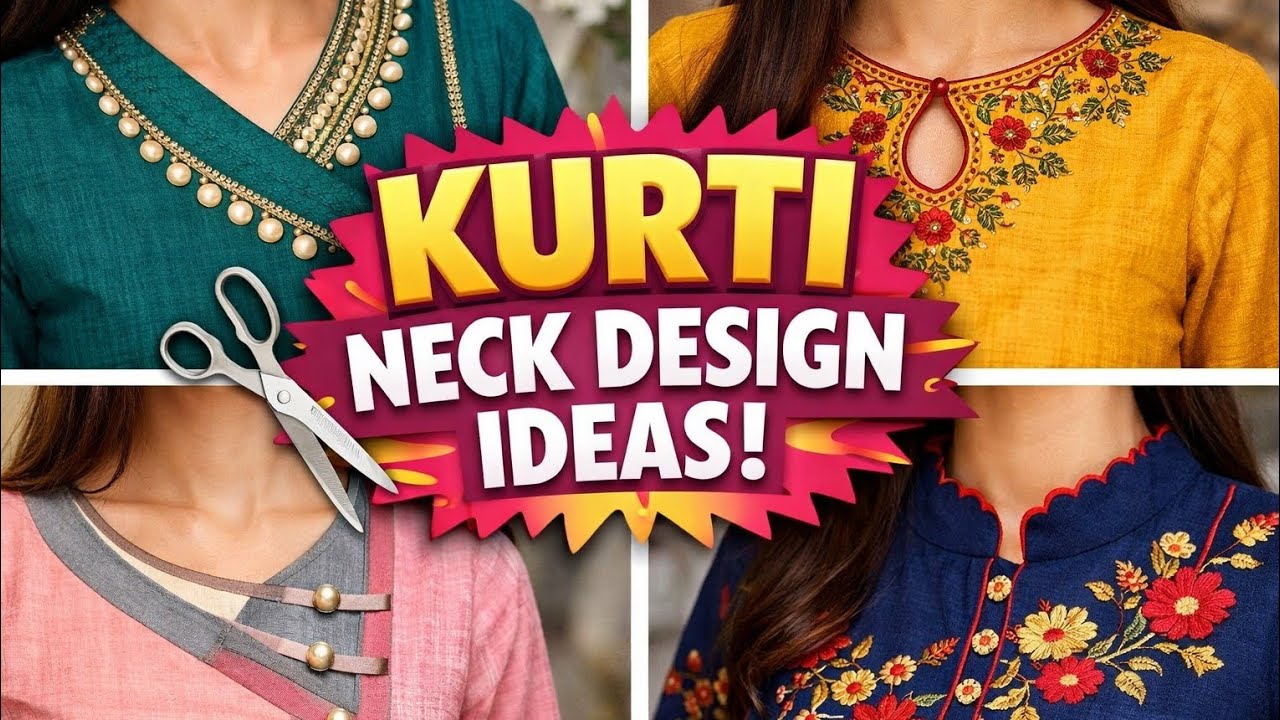 Beautiful Kurti Neck Design Ideas | Latest Kurti Neck Patterns for Stylish Look@nobbhabna6880 