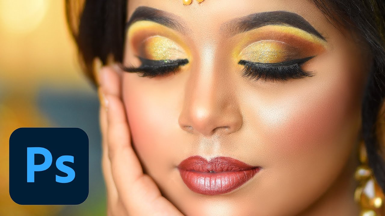 Best and Simple way to editing Bride makeup photos in photoshop - frequency separation