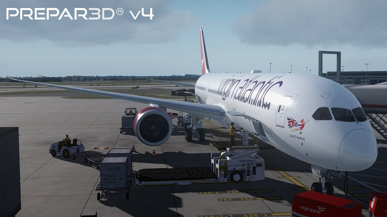 Prepar3D v4.3 | Heathrow to JFK | EGLL-KJFK | QualityWings 787-9 | P3D