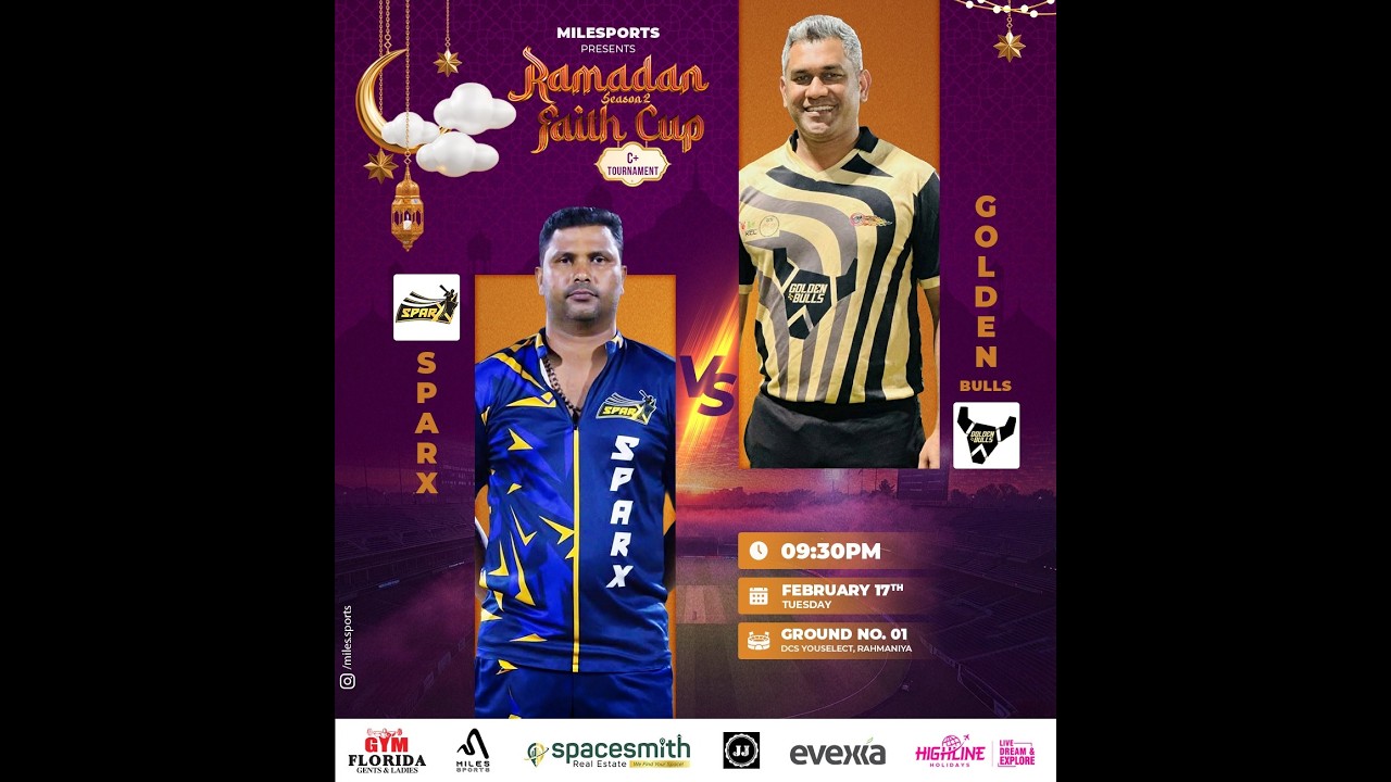 golden-bulls-cc-vs-sparxcc | DCS YOUSELECTS ARENA, RAHMANIYAH