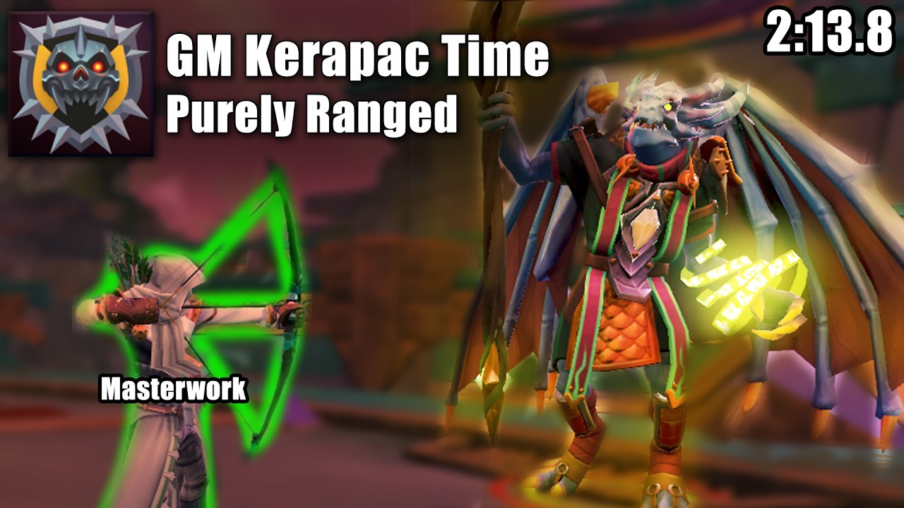 Грандмастер Керапак с дальнобойным оружием в RuneScape (без предварительной сборки) (2:13.8)