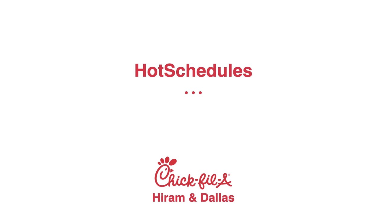 Hot Schedules Tutorial