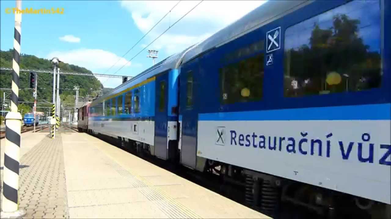 Vlaky ve stanici Děčín hl.n. - 22.8.2013 [FullHD]