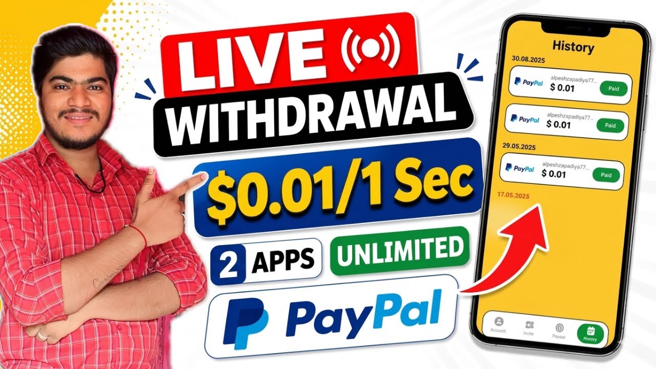 Paypal Earning App With Payment Proof Earn $1 Daily PayPal Cash Live Payment Proof App
