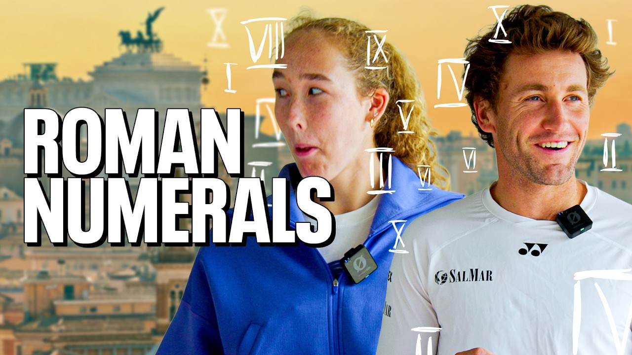 We Tested Tennis Players on Roman Numerals&hellip;In Rome 🇮🇹 😂