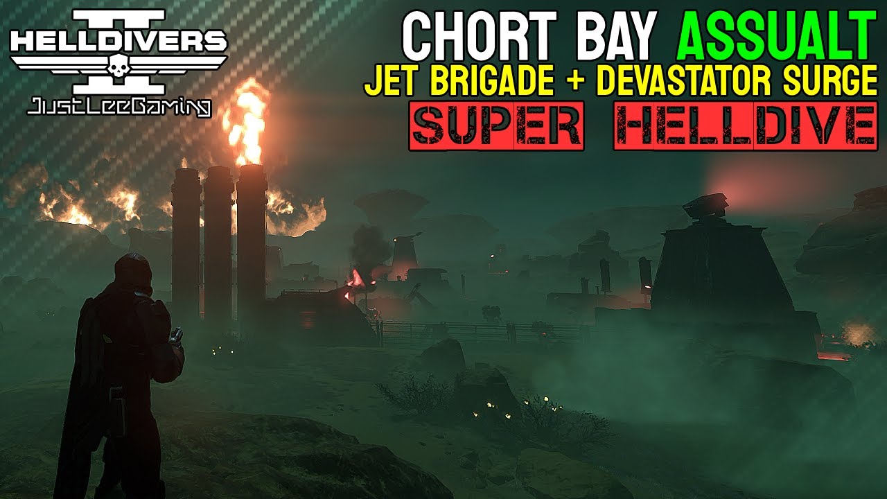 HELLDIVERS 2: Chort Bay Assault – Jet Brigade + Devastator Surge | Super Helldive | JustLeeGaming