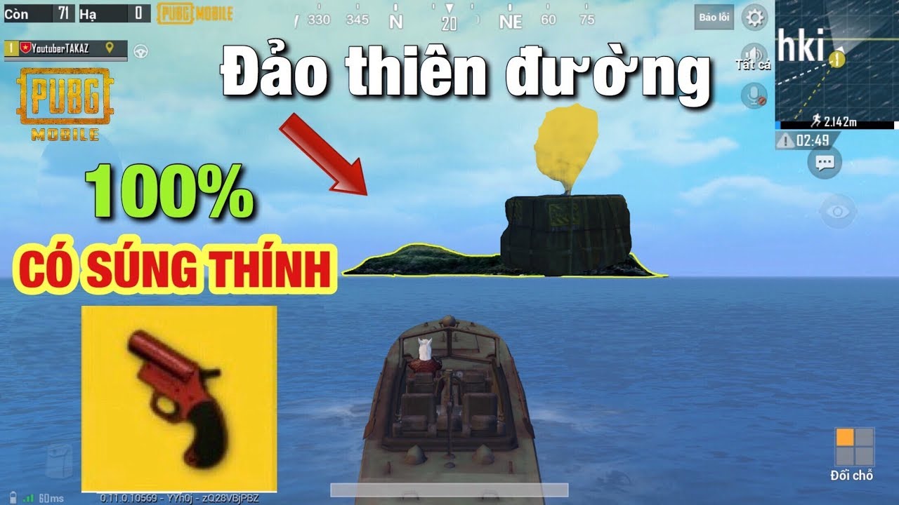 PUBG Mobile: Khám Phá HÒN ĐẢO cất súng thính ( FLARE Gun ) | T98