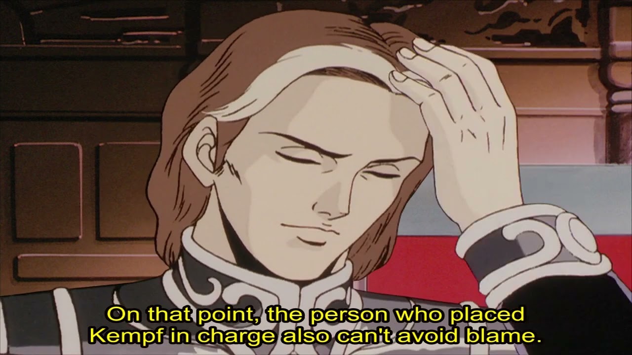 LoGH - That's why I'm saying he's limited (Reinhard and Oberstein discuss Kempf's strategy)
