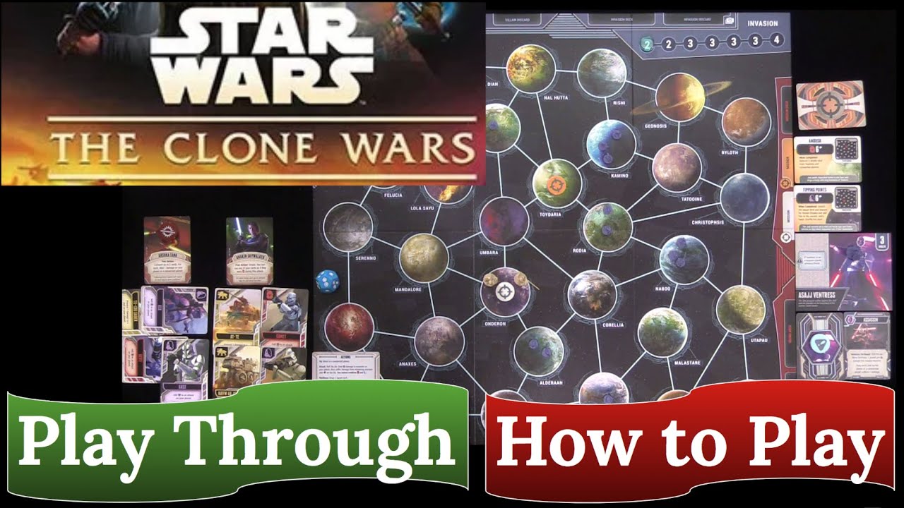 Star Wars: The Clone Wars  - SOLO Play Through & How to Play