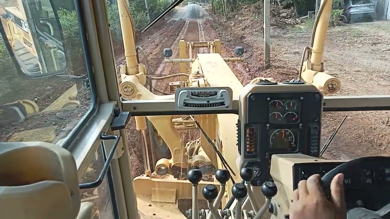 ทำงานวันแรกCAT140H VHP Plus เก่านอก #งานก่อสร้างถนน #grader 