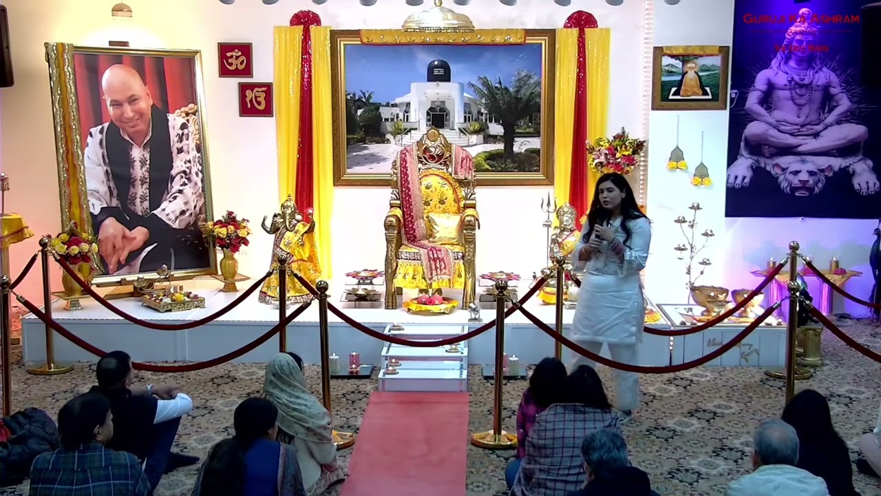 Satsang By Lavvina Aunty- Guruji Ka Ashram - New Jersey - USA - Somerset Temple