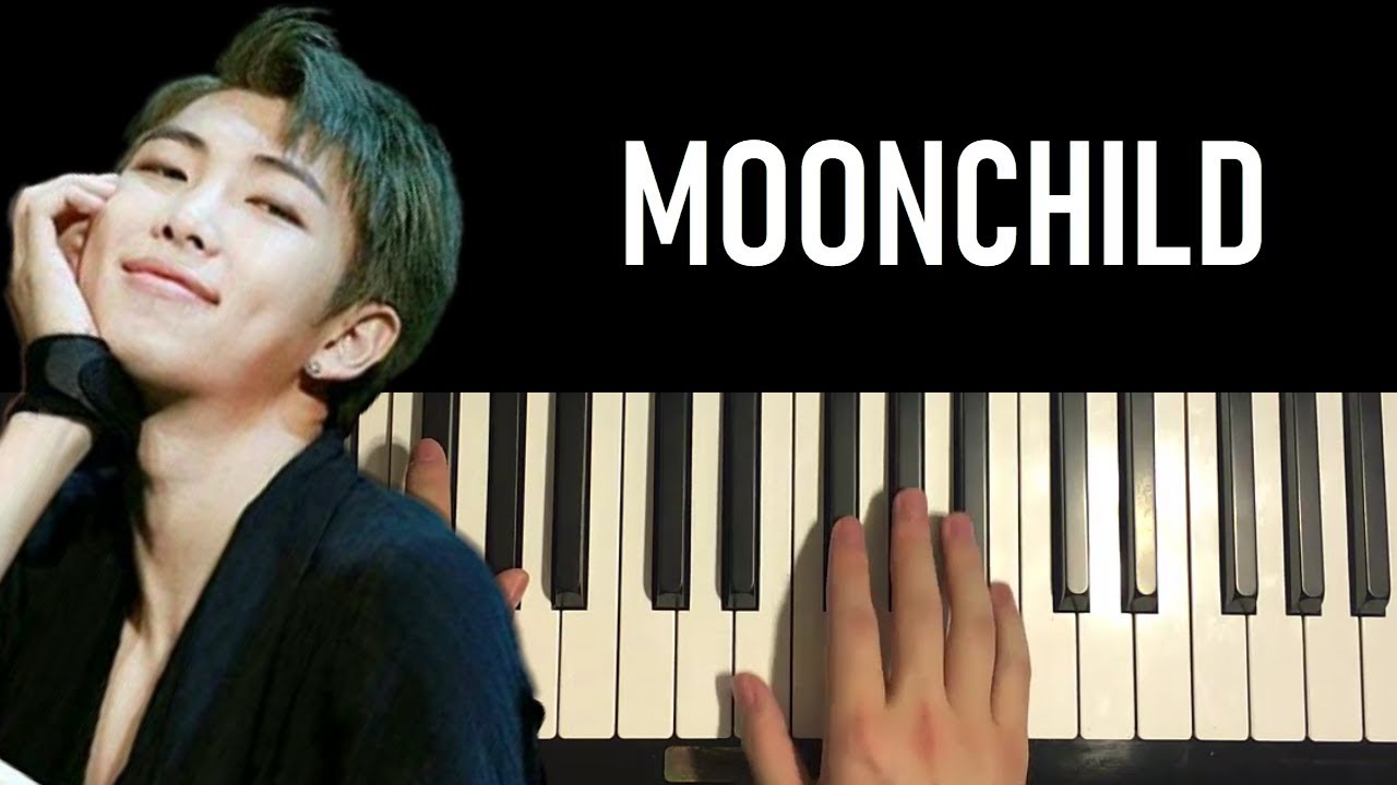 HOW TO PLAY - RM - moonchild (Piano Tutorial Lesson)