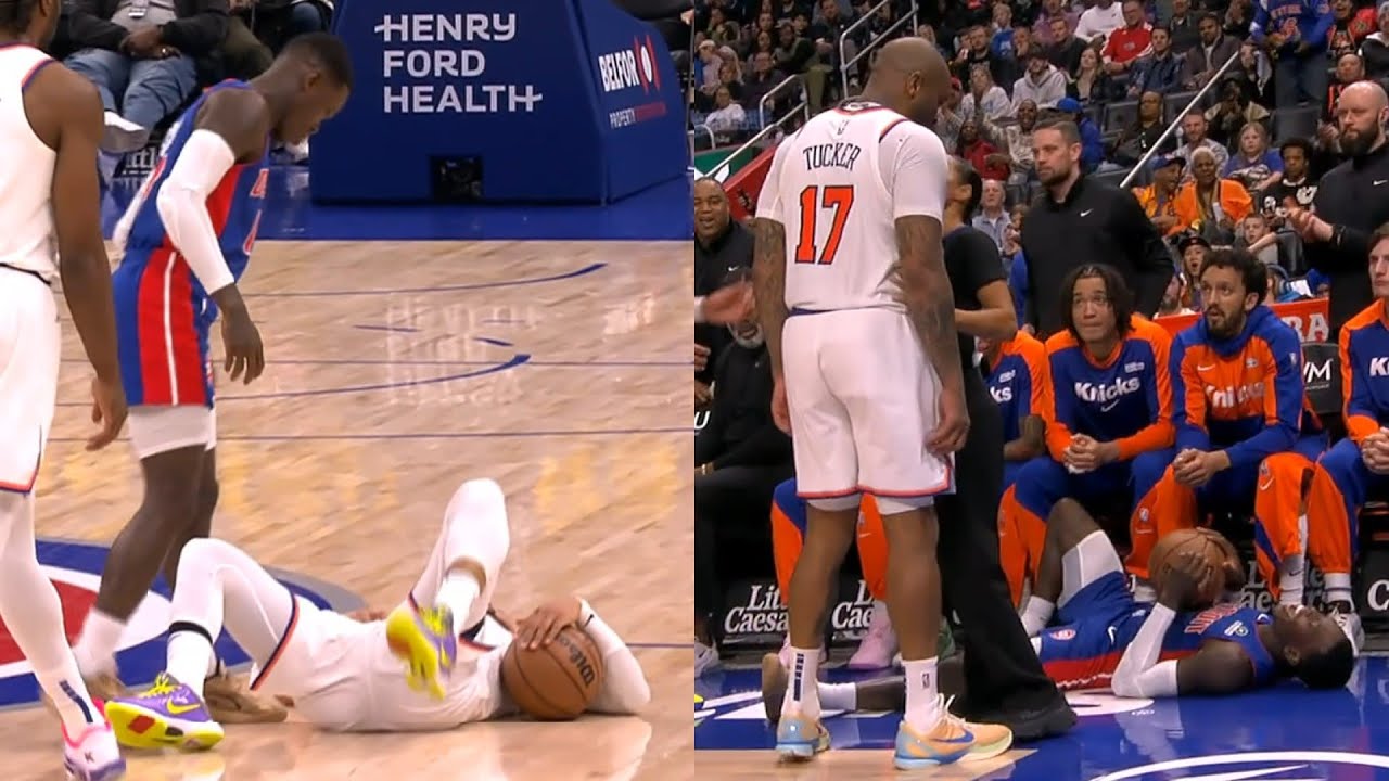 Dennis Schroder stood over Jalen Brunson after foul so PJ Tucker got him back