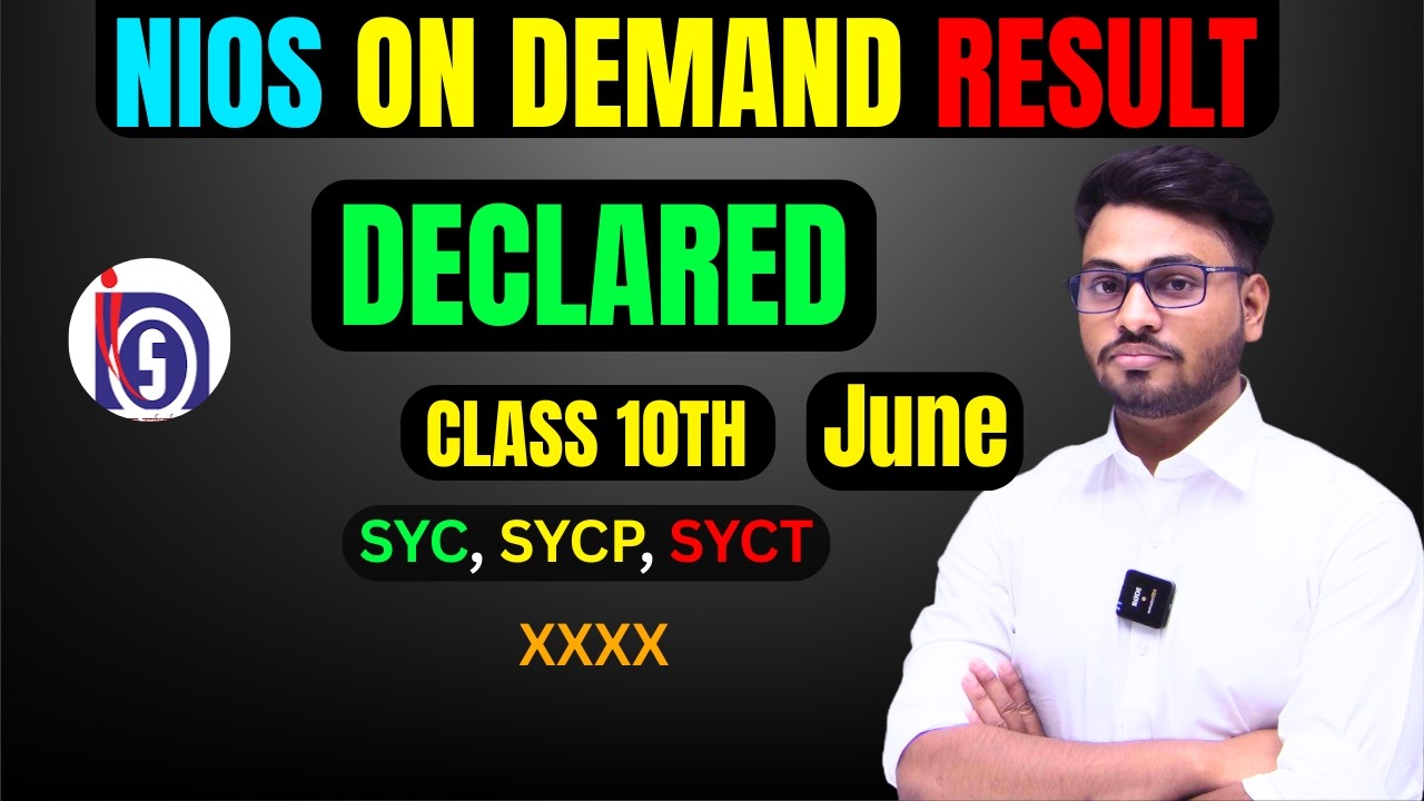 nios on demand result declared  | june 2026 2nd block | no failed | 100% pass | result update #nios 