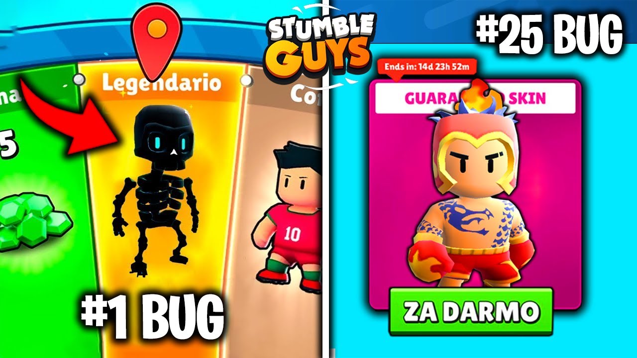 25 NOWYCH BUGÓW, których NIE ZNAŁEŚ w STUMBLE GUYS...😱