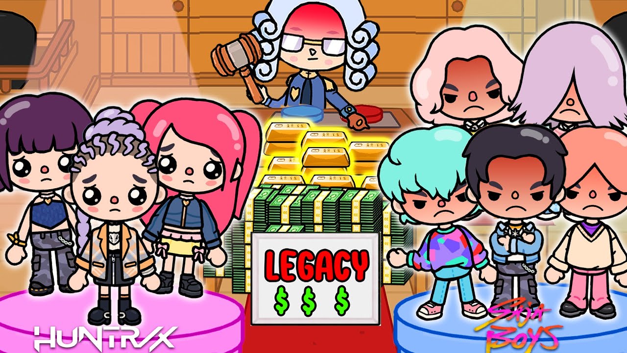 Kpop Demon Hunters x Saja Boys Adopted By Billionaire | Toca Life Story | Toca Boca