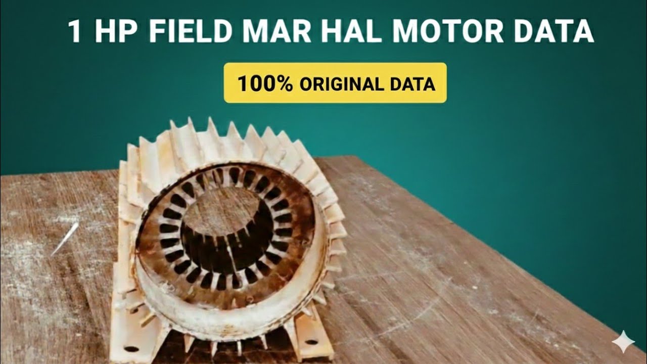 Field Marshal 1 HP tullu pump winding winding data 100% original data