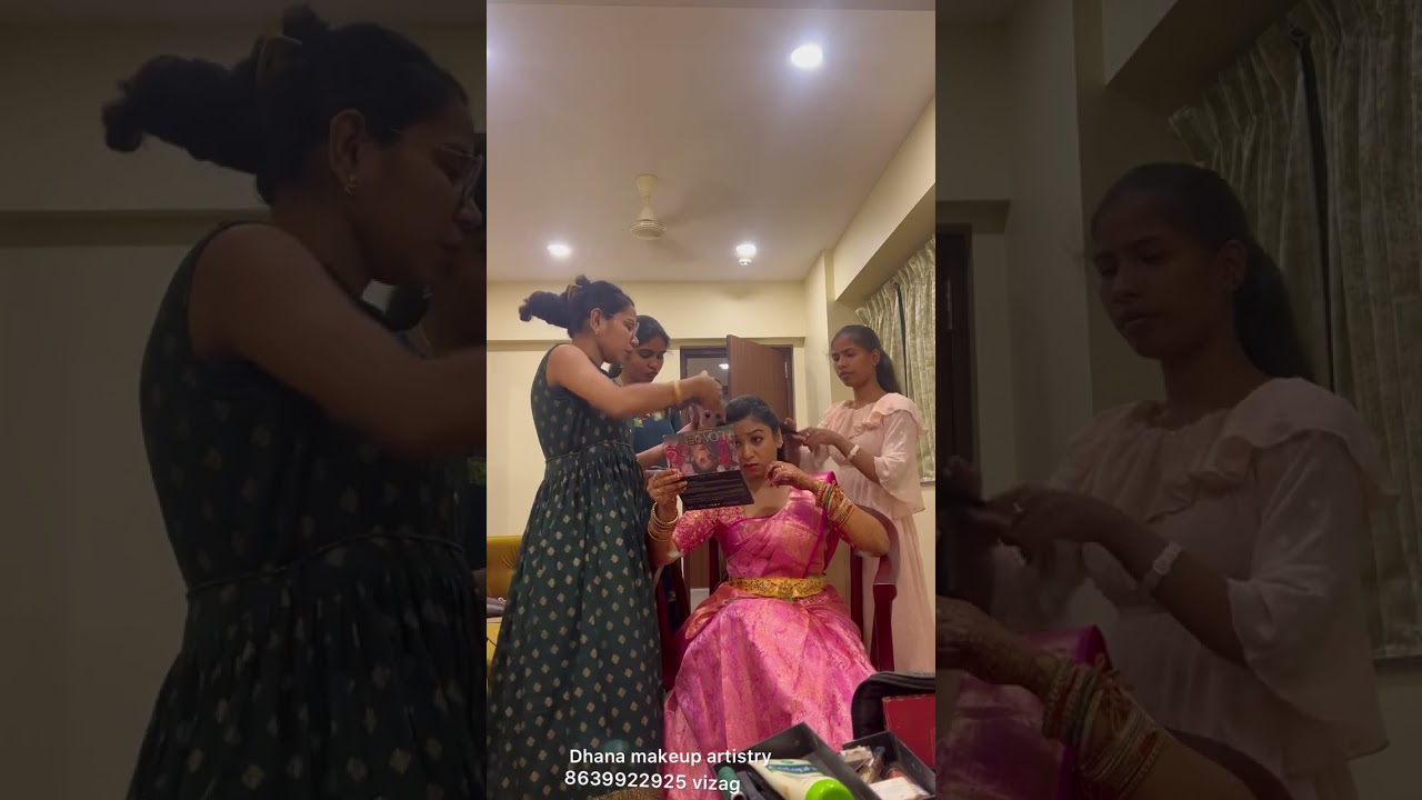 Real bride makeover video / reception look wedding makeup