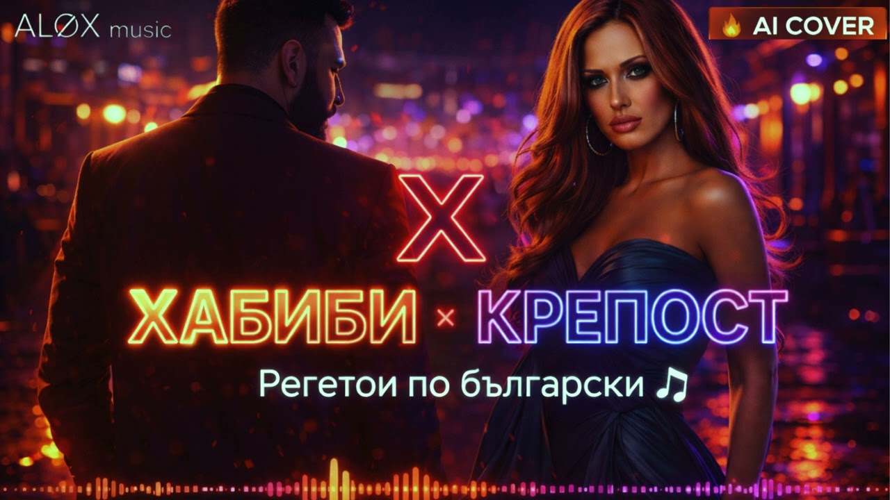 Азис - Хабиби x Глория - Крепост | Регетон по български 🔥 (AI Cover)