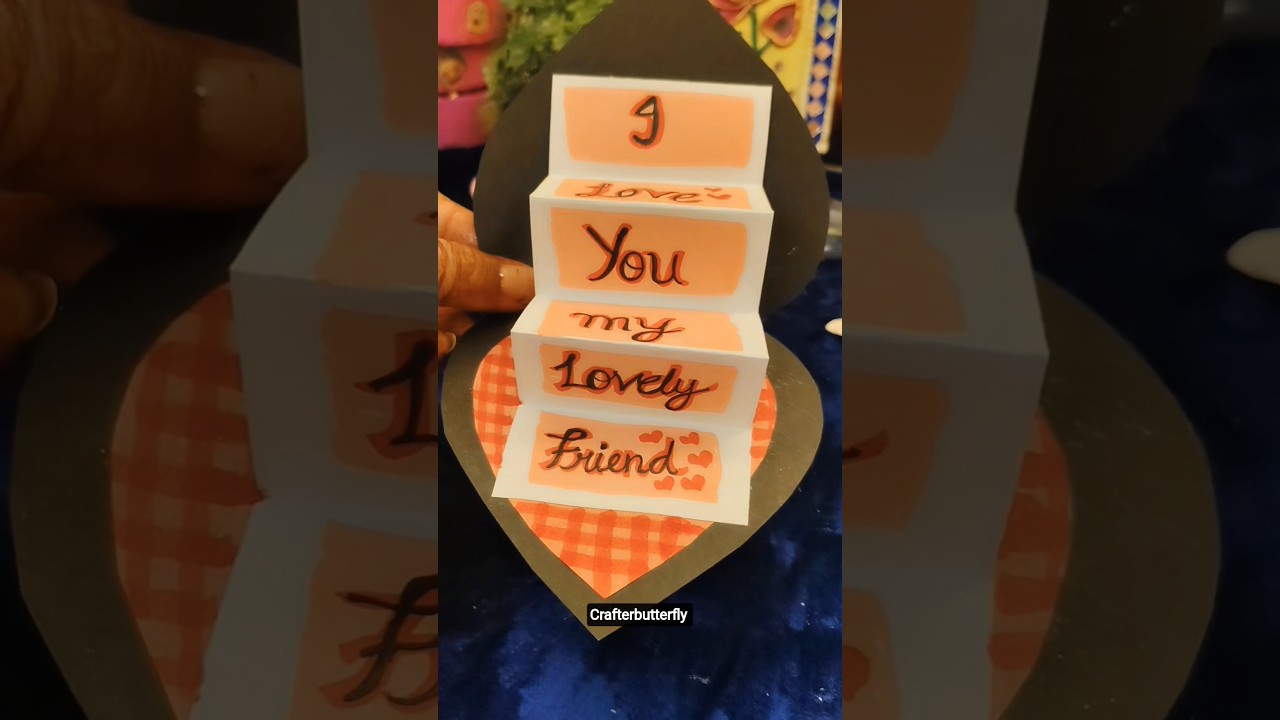 Love card 💕#diy #handmade card #papercraft #shortvideo #_crafterbutterfly