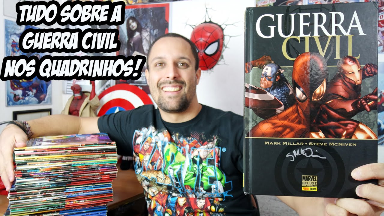 Tudo sobre a GUERRA CIVIL da Marvel nos quadrinhos comics HQs [review encadernado deluxe panini]