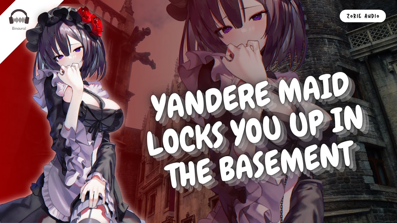 [ EN ASMR ] Yandere maid locks you up in the basement | Roleplay - F4M/A | Lunatic 🖤 - Crazy ❤️‍🔥