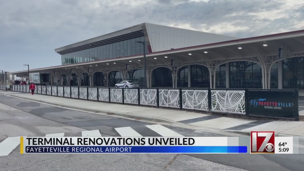 Terminal renovations unveiled at Fayetteville Regional Airport in time for holiday travel