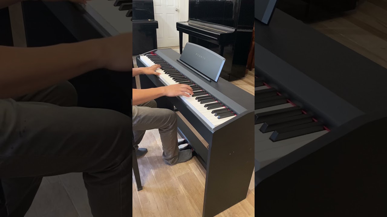 PFORTE DP 400 digital piano video demo (88 keys weighted hammer action)