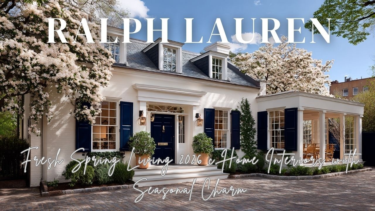 Fresh Spring Living 2026 Ralph Lauren Home Inspired Classic Interiors with Seasonal Charm