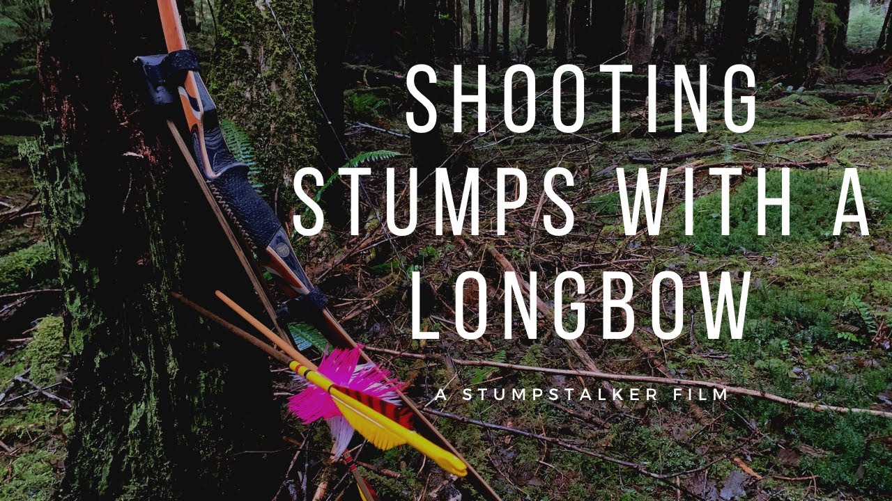 Stump Shooting with a modern longbow
