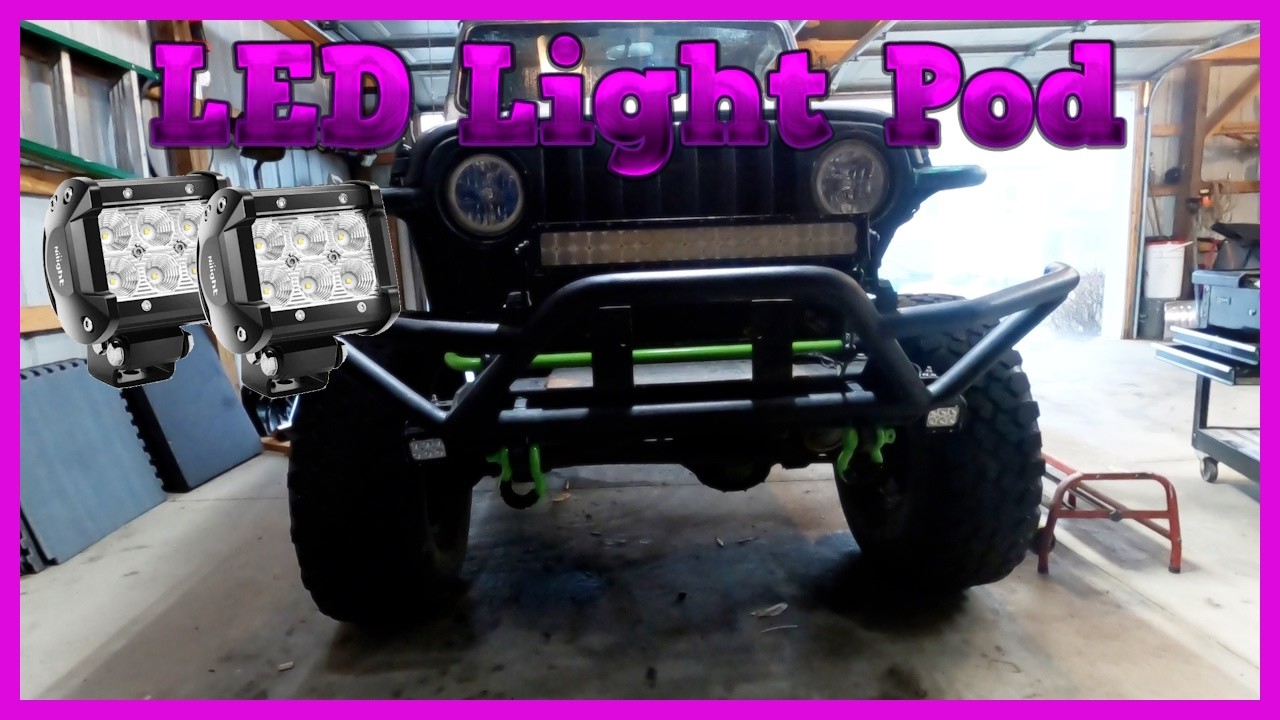 2000 Jeep Wrangler | Installing LED Light Pods