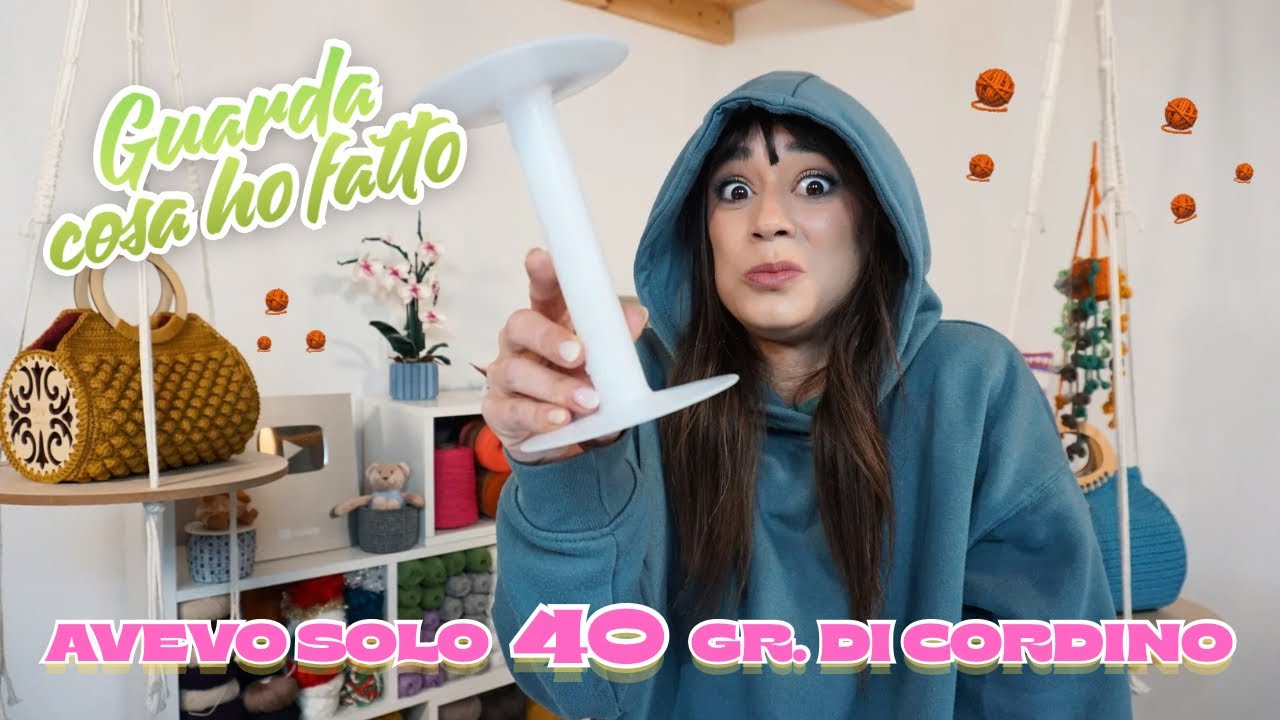 AVEVO SOLO 40g di CORDINO AVANZATO… Guarda cosa ho realizzato! 🧶