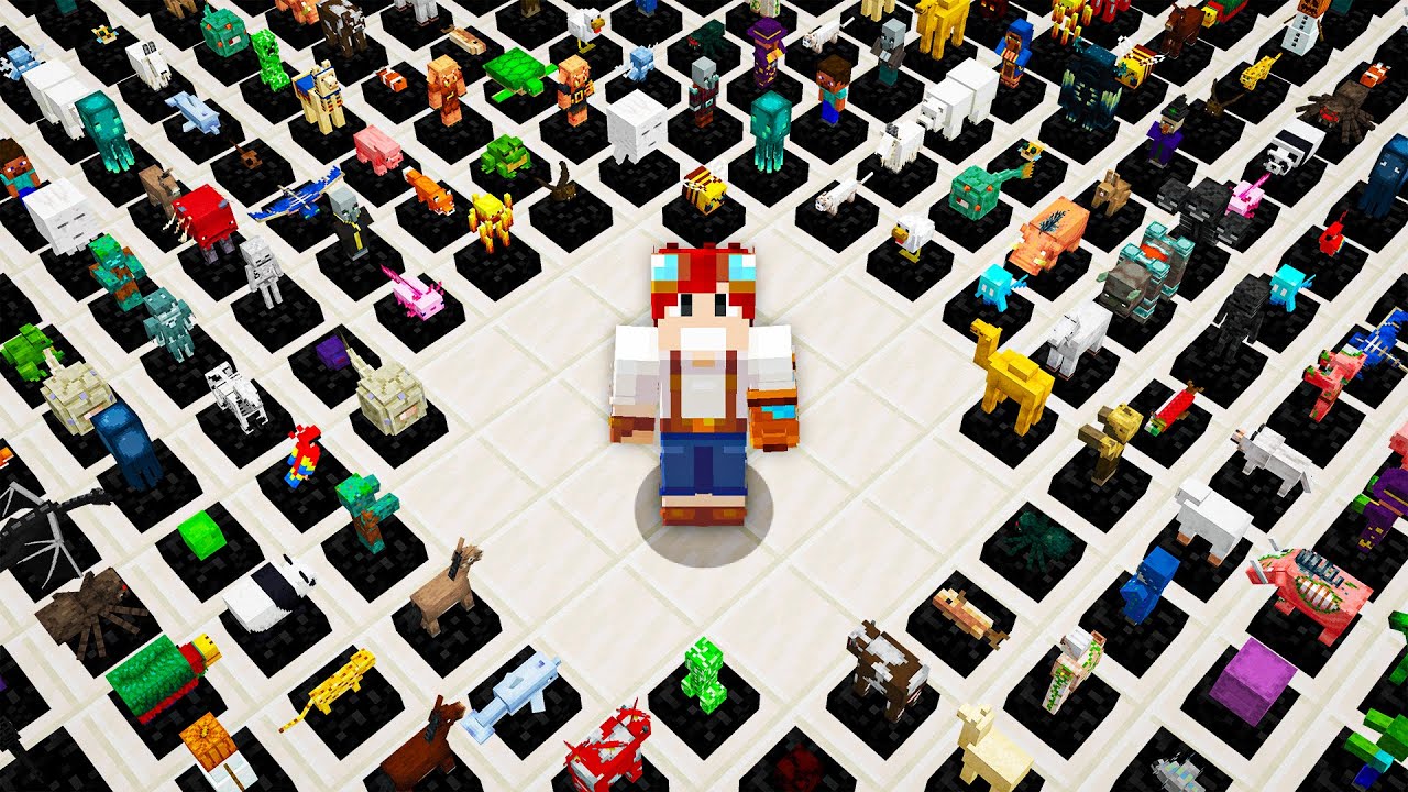 EU COLETEI O TROFÉU DE TODOS OS MOBS DO MINECRAFT - Odisseia
