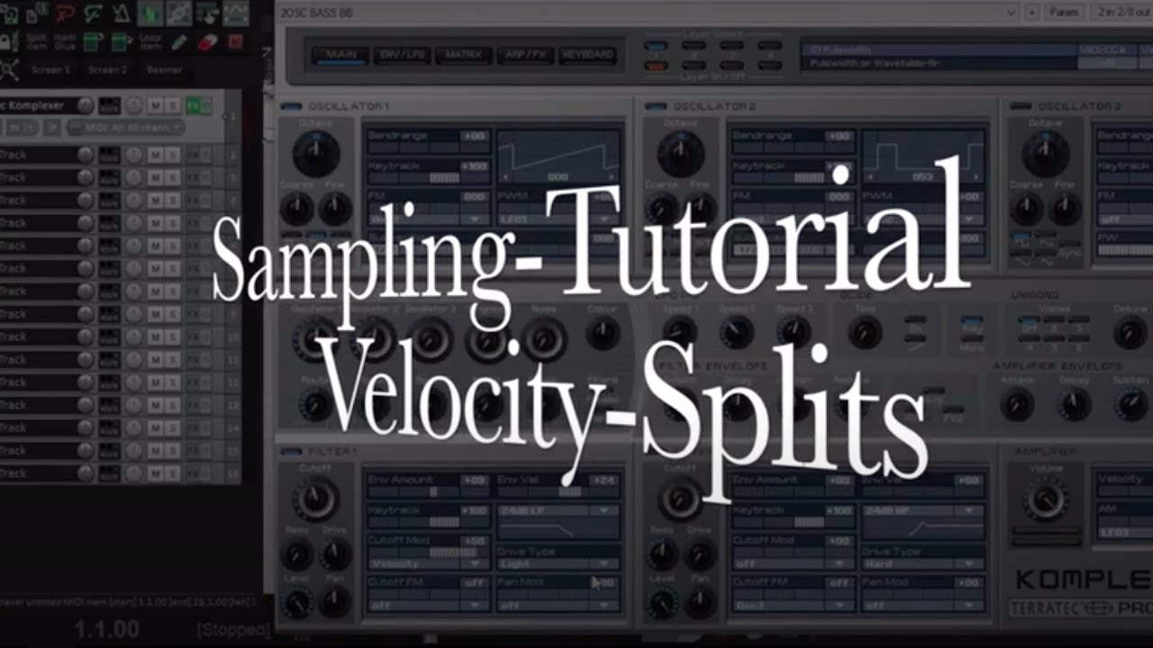 Sampling Tutorial 2 - Velocity-Splits (Freeware: Session 2 WAV, Endless WAV, Bjoerns Sample Mapper)