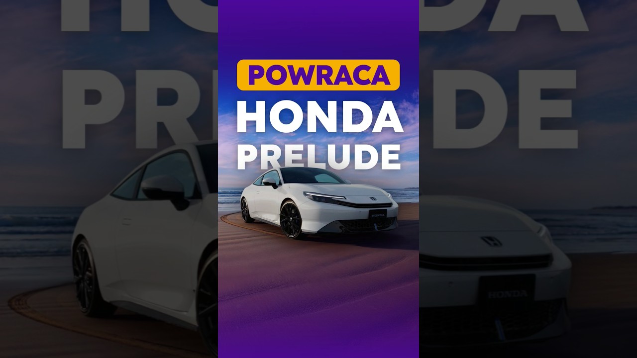 POWRACA HONDA PRELUDE - JEST HYBRYDOWA I MA PODZESPOŁY CIVICA #honda #hondaprelude #hondaprelude2026