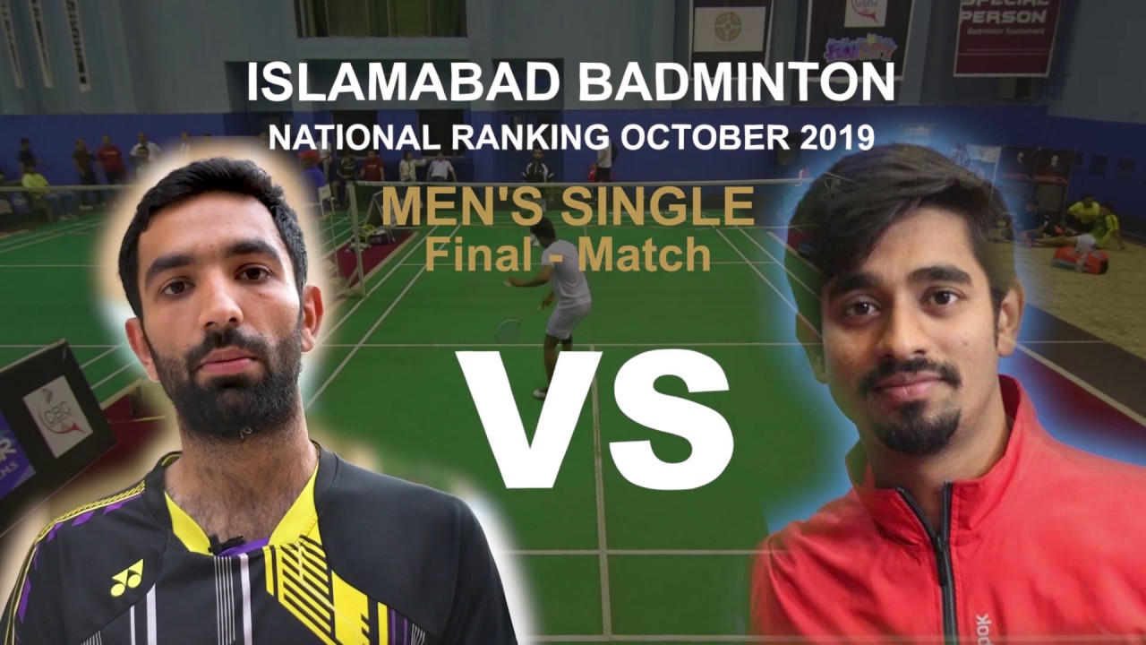 Awais Zahid vs Irfan Saeed - Mens Single | Islamabad National Badminton Ranking 2019