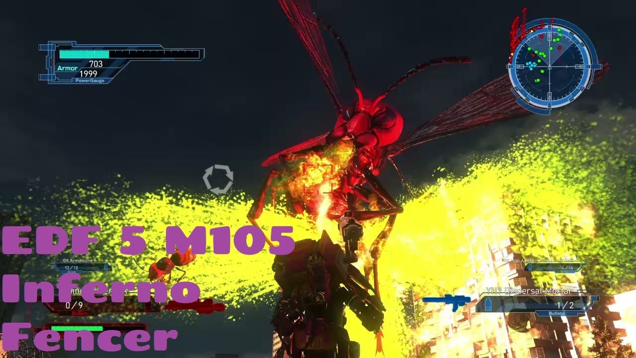 EDF 5 M105 the Big Guys Amalgamation Complexity Fencer Inferno ( Earth Defense Force 5 )