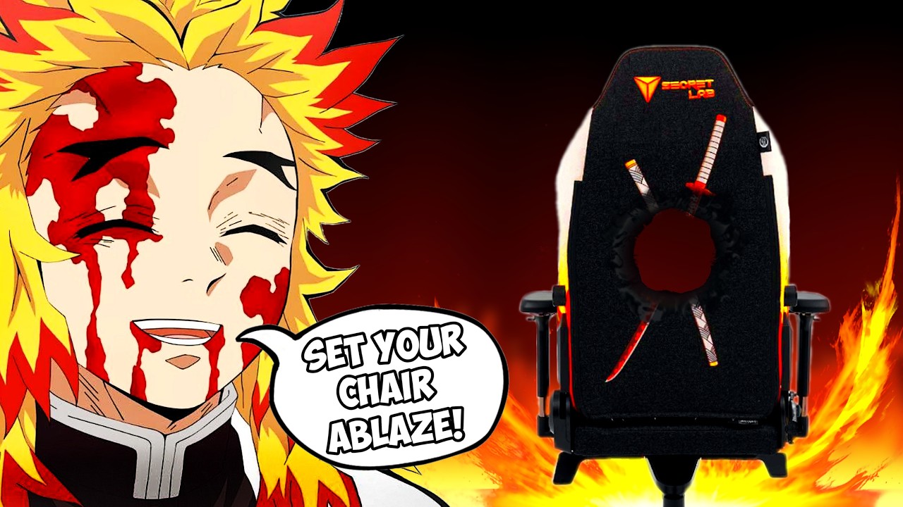 I Punched A Hole In My Chair...UNBOXING the Ultimate Rengoku Statue & Gaming Chair by Secretlab!