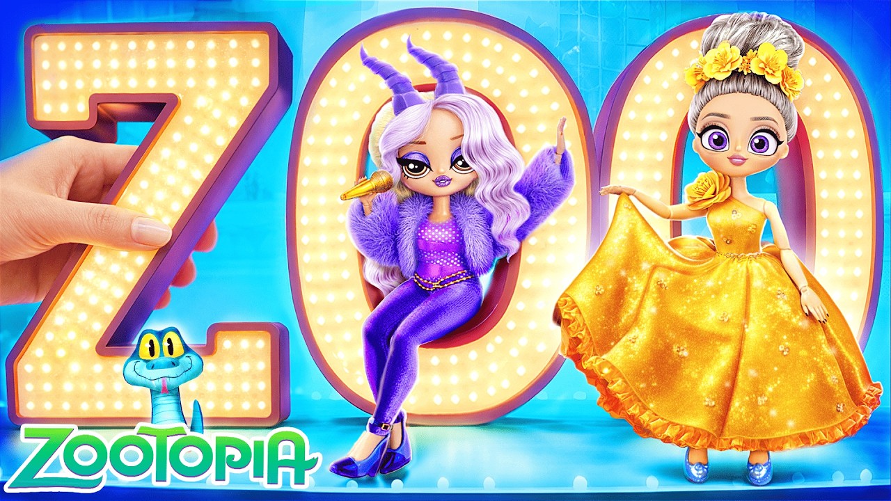 ZOOTOPIA 2 Glow Up with Judy & Gazelle! Doll DIY