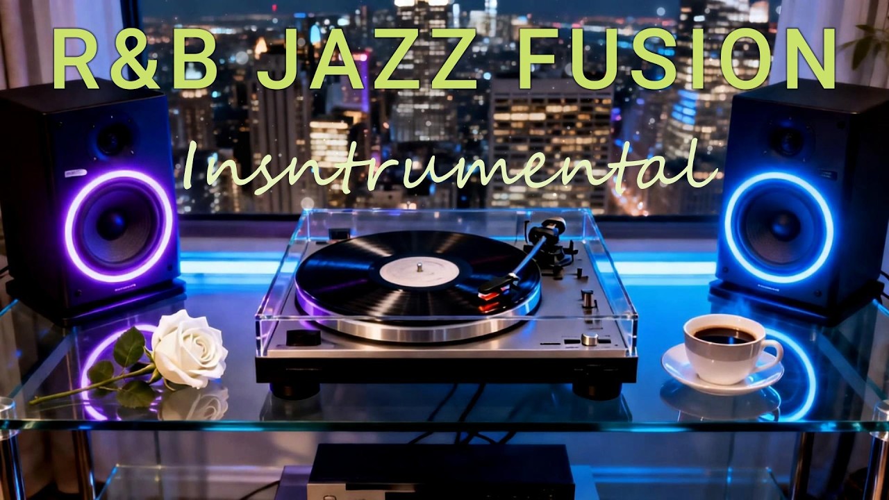 Midnight Blue Sax & Guitar | RnB Jazz Fusion Instrumental Music