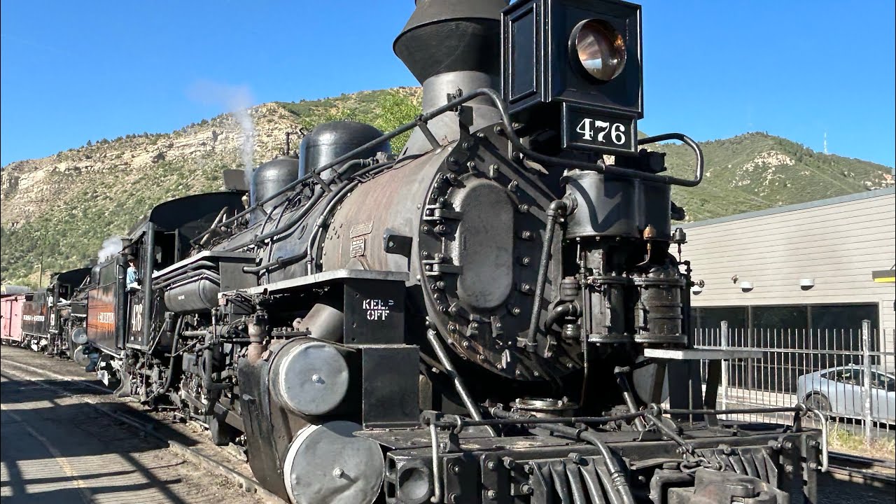 The Durango and Silverton narrow gauge railroad Double header to silverton!