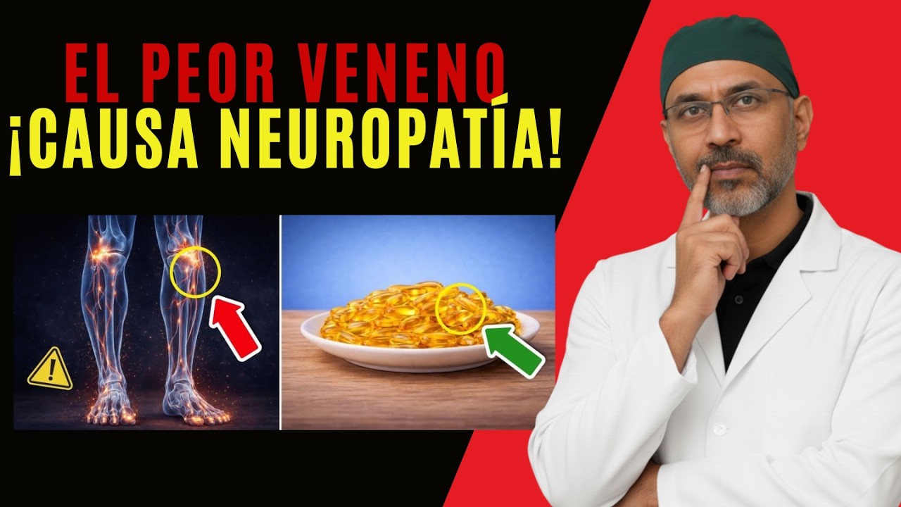 SENIORS: médico alerta sobre la peor toxina que daña tus nervios y causa neuropatía