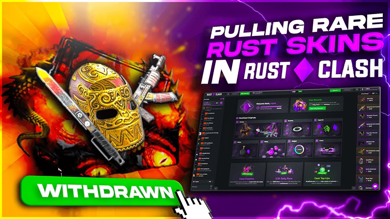 PULLING RARE RUST SKINS IN RUSTCLASH!