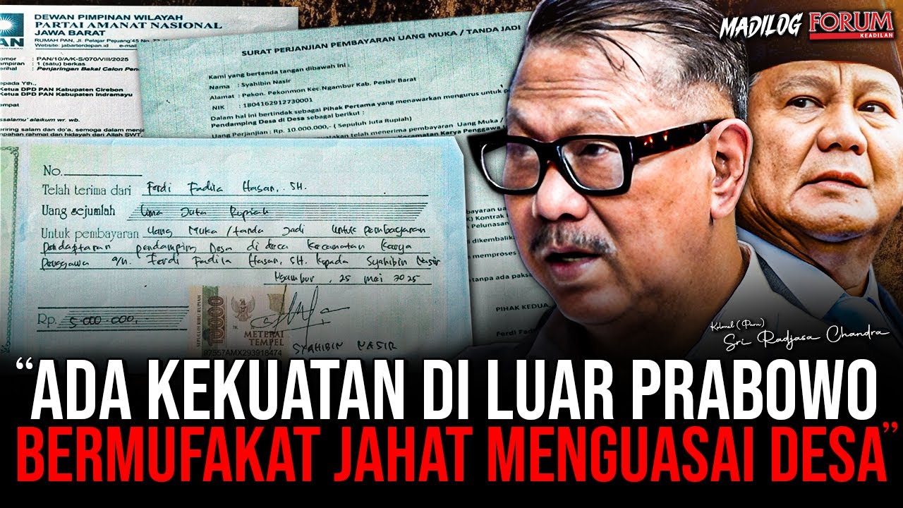 KOLONEL (PURN) SRI RADJASA: SAYA PEGANG BUKTI PRAKTIK UANG REKRUTMEN PENDAMPING DESA