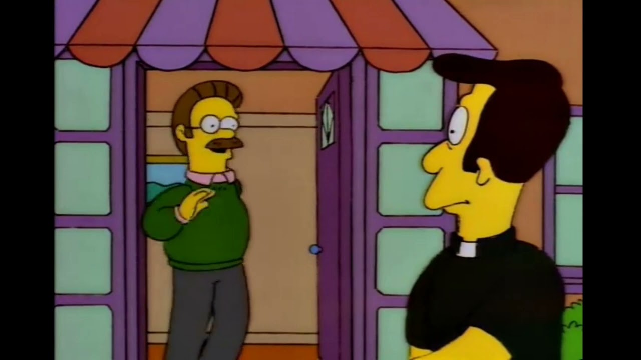 The Simpsons - Lovejoy Walks His Dog
