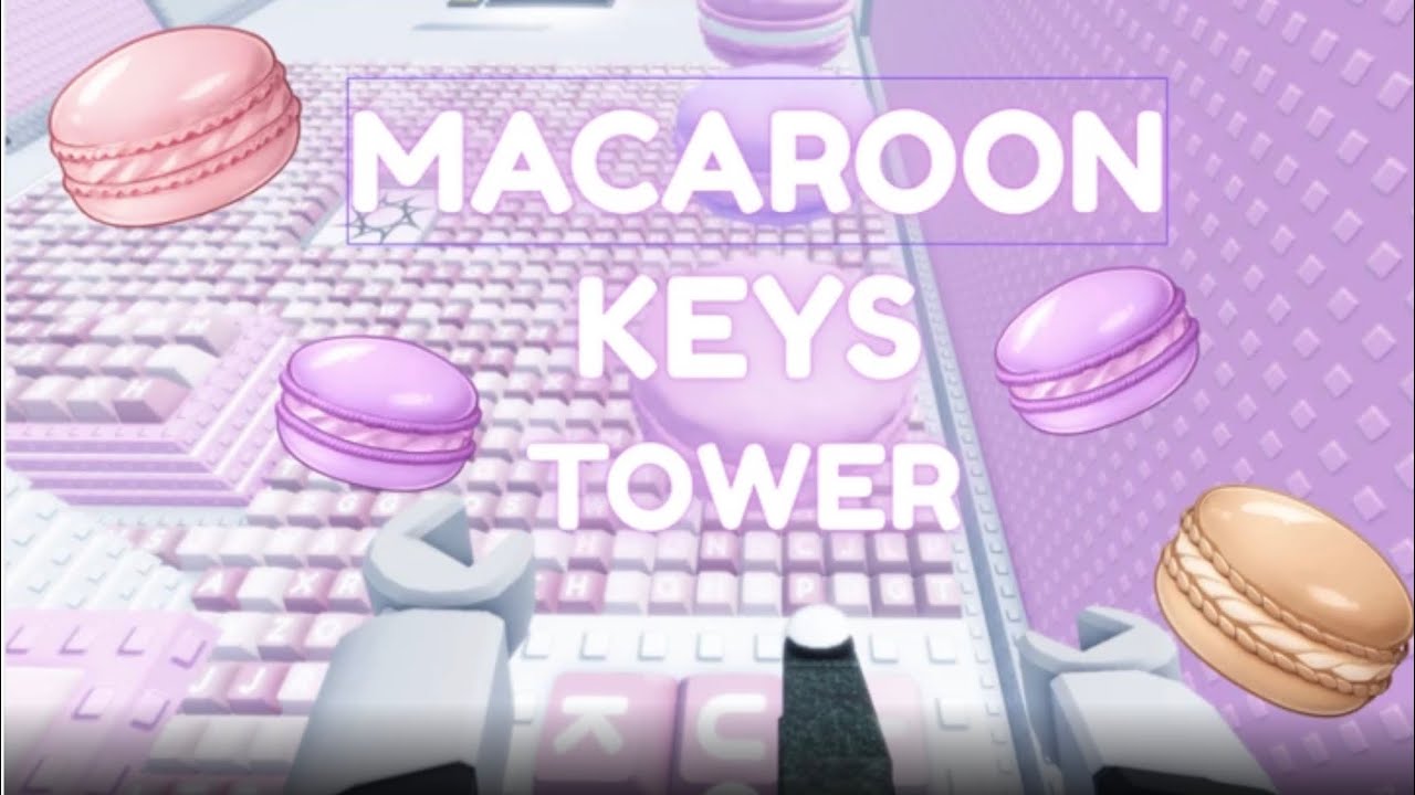 *ASMR* Macaron keyboard tower