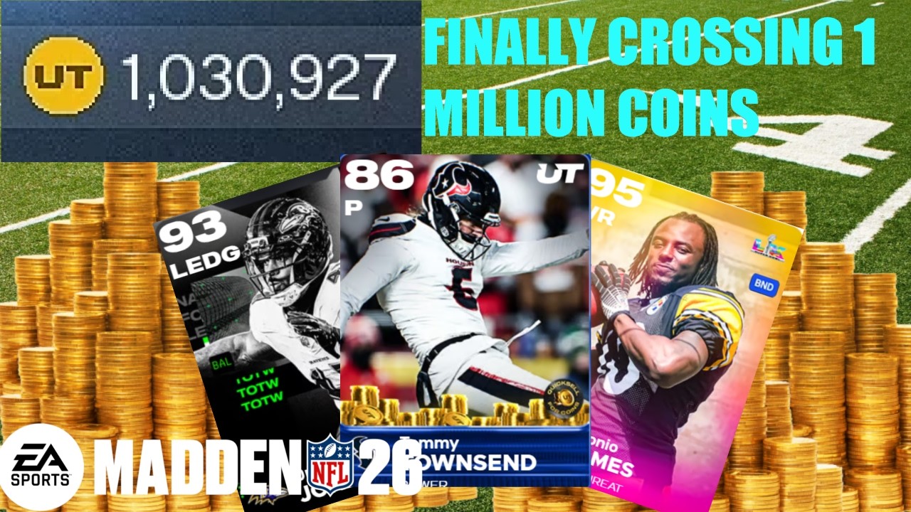 Finally crossing 1 million coins on madden 26 NMS #3