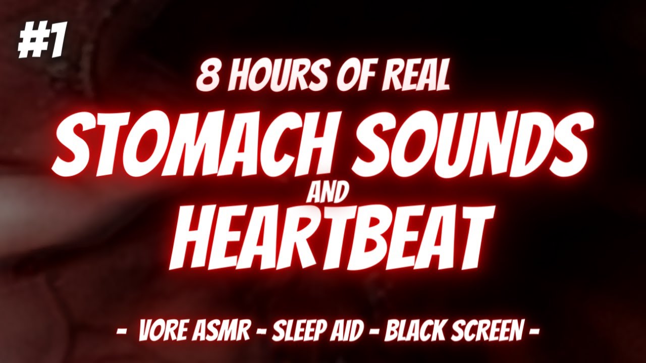 8 Hours of Real Stomach Sounds and Heartbeat: Vore ASMR Sleep Aid (Black Screen & No Ads)