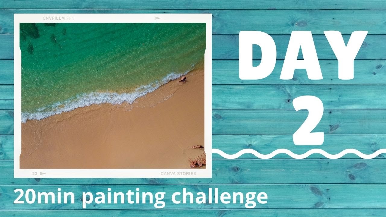 Day 2 - Watercolor painting challenge | REAL TIME
