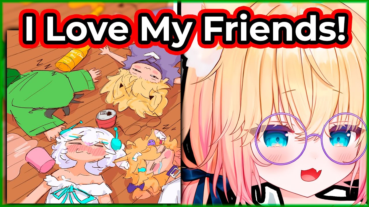 Mini Checks Out Some Fan Arts With Her Friends...